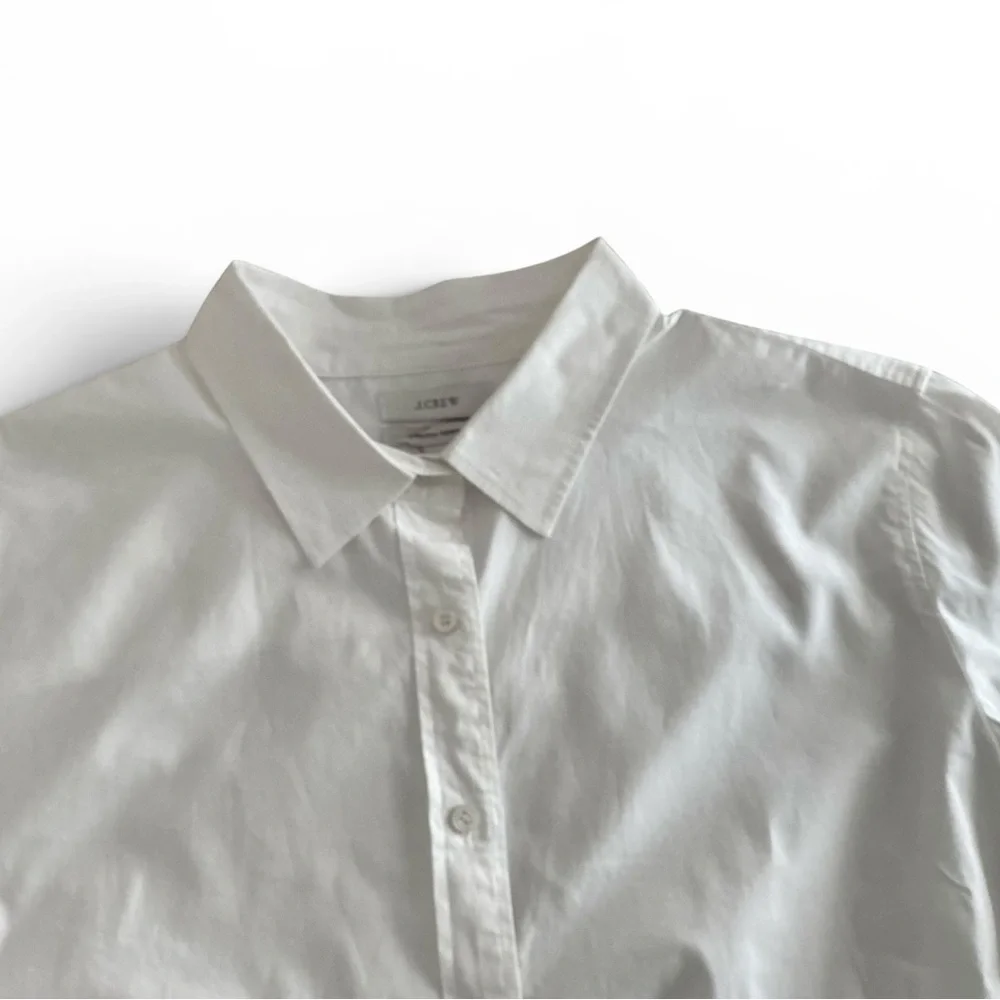 J. Crew Stretch Perfect Shirt in White, Sz TL